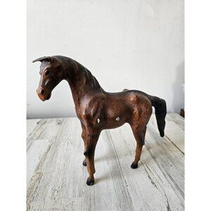 Vintage leather horse decor equestrian huntsman stallion‎